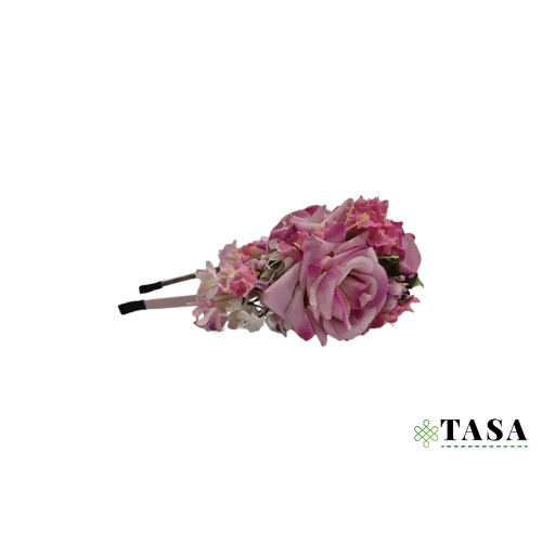 Çəhrayı güllü sac tacı