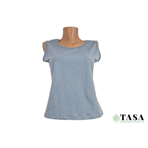 Açıq mavi qadın köynəyi
